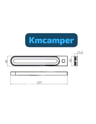 LÁMPARA LUZ LED PLANA CON USB