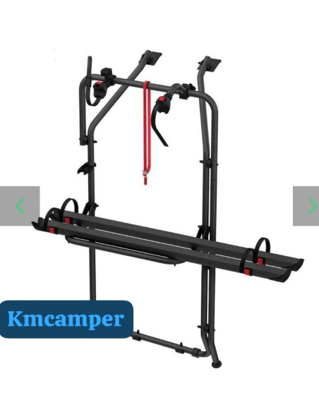 PORTABICICLETAS FIAMMA CARRY BIKE DEEP BLACK PARA VW T5,T6 Y T6. CON DOBLE PUERTA TRASERA (2 BICIS)