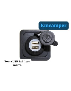 TOMA USB DOBLE CON MARCO (ESCOGER MODELO) 2