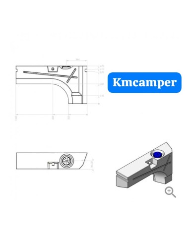 DEPÓSITO AGUA 112L PASO RUEDA IZQUIERDO