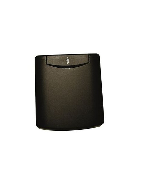 Toma Exterior Negra Tapa Magnética 220v CEE17