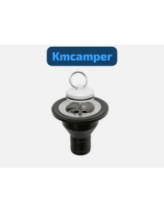 DESAGüE NEGRO RECTO 33MM Ø CON TAPÓN DE SALIDA 25MM