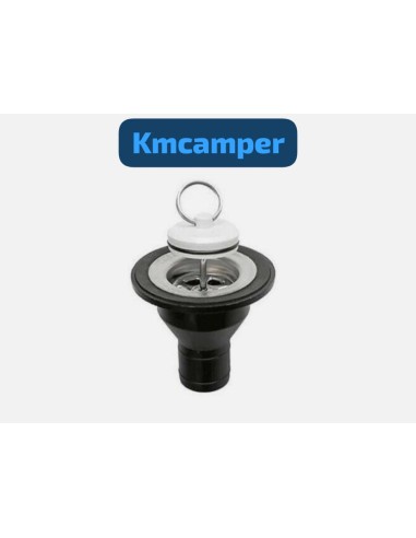 DESAGüE NEGRO RECTO 33MM Ø CON TAPÓN...