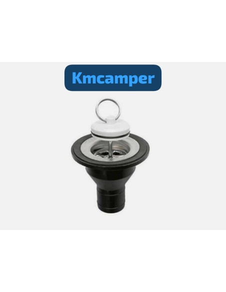 DESAGüE NEGRO RECTO 33MM Ø CON TAPÓN DE SALIDA 25MM