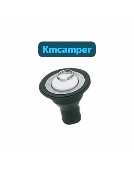 DESAGüE NEGRO RECTO 33MM Ø CON TAPÓN DE SALIDA 25MM