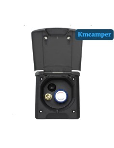 TOMA DE DUCHA NEGRA MAGNÉTICA CALIENTE Y FRIA 2