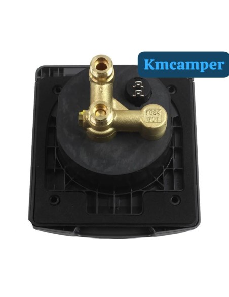 TOMA DE DUCHA NEGRA MAGNÉTICA CALIENTE Y FRIA