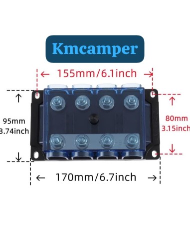 PORTAFUSIBLES MEGA 4 VÍAS