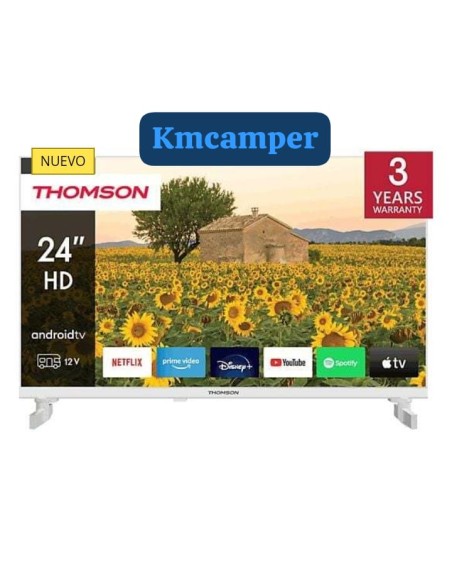 TELEVISOR THOMSON 24" SMART ANDROID 12V-24V