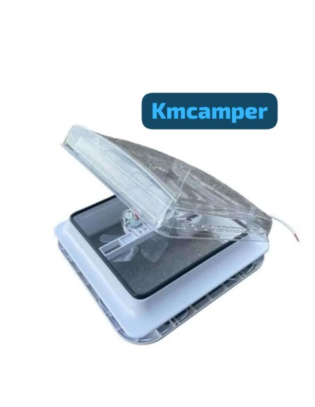 CLARABOYA CON VENTILADOR Y LUZ LED 32 TRASPARENTE