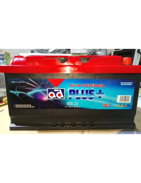 BATERIA DE ARRANQUE AD MEGA PLUS ALTA POTENCIA 100AH 950A