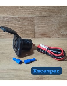 USB 12V-24V 3 PUERTOS CARGA RAPIDA 2 SON TIPO C PARA... 2