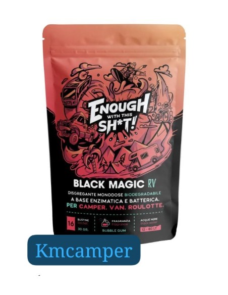 BOLSITAS BLACK MAGIC RV – MONODOSIS PARA AGUAS NEGRAS (OLOR BUBBLE GUM)