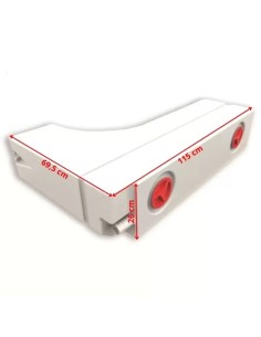 DEPOSITO DE AGUA DE 100L (PASO DE RUEDA CON APERTURAS)