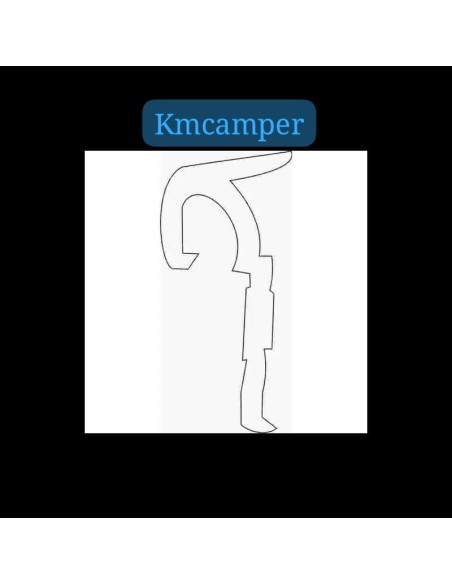 GUÍA ALUMINIO BISAGRA POLYPLASTIC 4.20 - 4.23