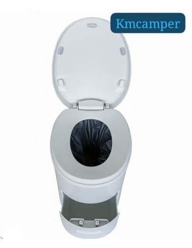 INODORO,SIN AGUA CON BOLSAS Y...