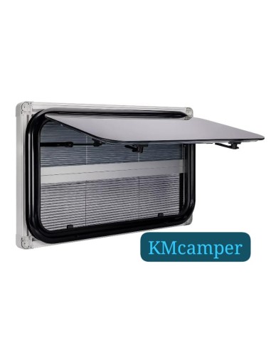 VENTANA ABATIBLE ENRASADA DOBLE CRISTAL