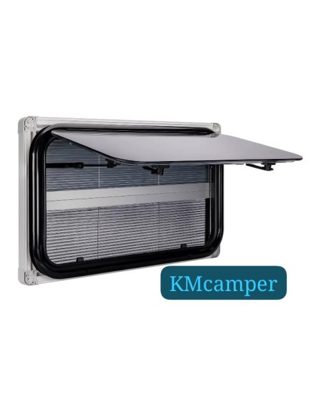 VENTANA ABATIBLE ENRASADA DOBLE CRISTAL