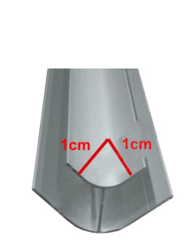 PERFIL ALUMINIO ANGULO CORTO 2M