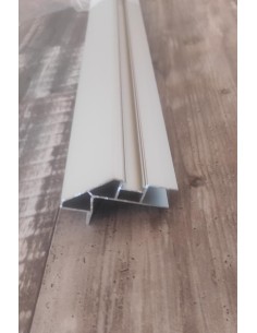 PERFIL ALTILLO ALUMINIO 2,10M (con ranura, varios colores)