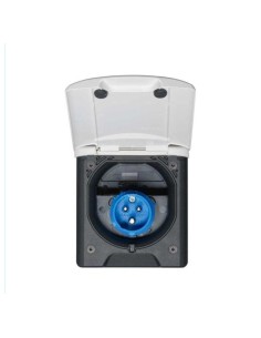 TOMA EXTERIOR CEE17 MAGNÉTICA BLANCA 2