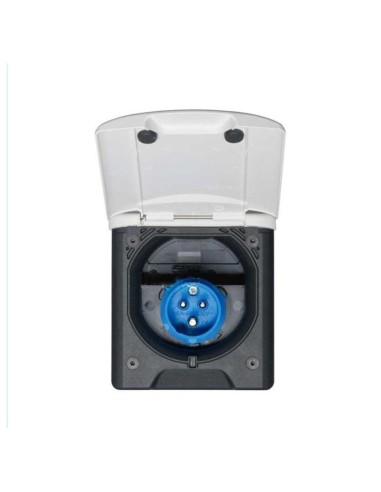 TOMA EXTERIOR CEE17 MAGNÉTICA BLANCA