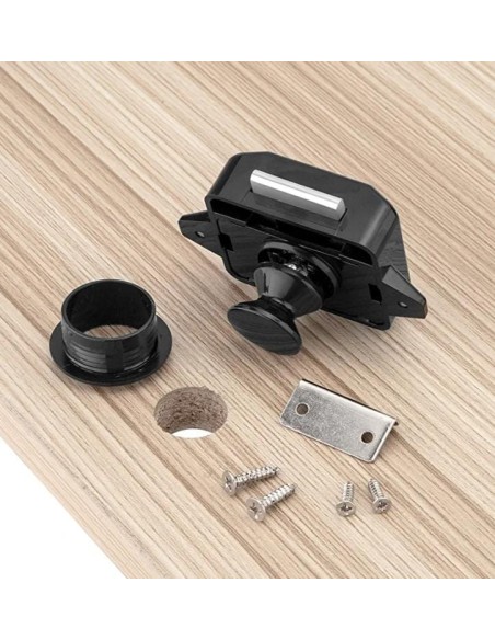 Cierre para puertas con pulsador (Disponible en varios colores)