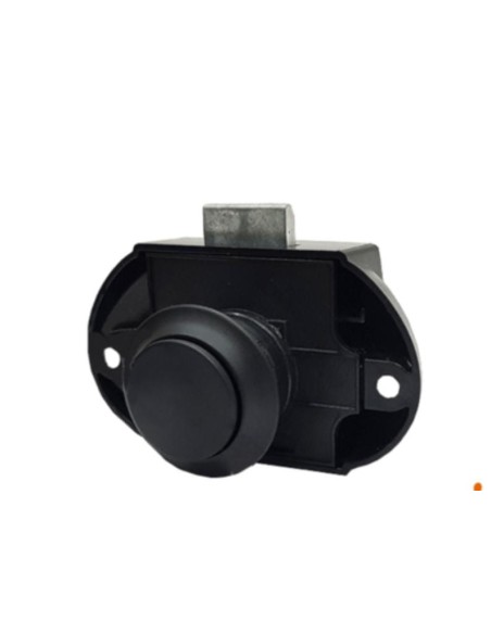 CIERRE PARA PUERTA CON PULSADOR NEGRO