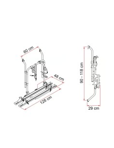 PORTABICIS FIAMMA CARRYBIKE 200D(PARA VARIOS MODELOS) 2