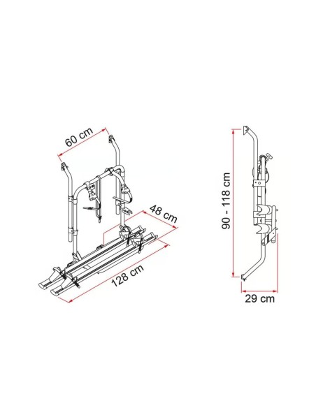 PORTABICIS FIAMMA CARRYBIKE 200D(PARA VARIOS MODELOS)