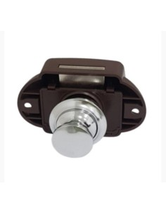 CIERRE PUERTA CON PULSADOR METALIZADO BRILLO