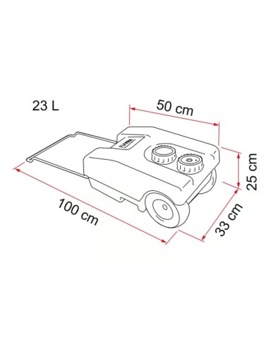 DEPOSITO 23L ROLL TANK AGUAS LIMPIAS