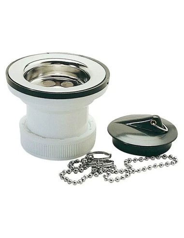 DESAGÜE RECTO 48MM CON TAPON