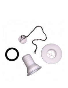 Desagüe recto 31mm Ø con tapón (25mm)