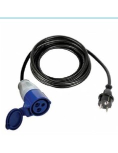 TOMA CEE17 HEMBRA A 230V MACHO(CABLE 4 METROS)