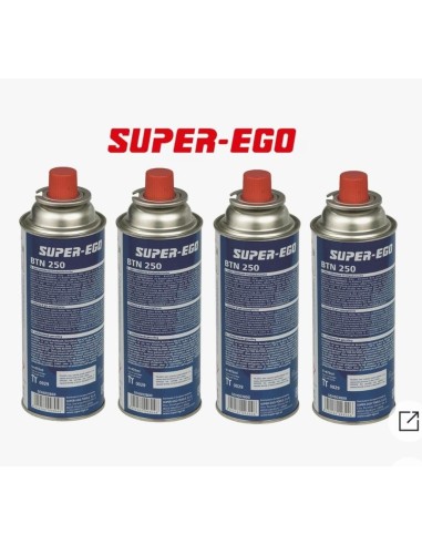 PACK 4 CARTUCHOS DE GAS B250 SUPER-EGO