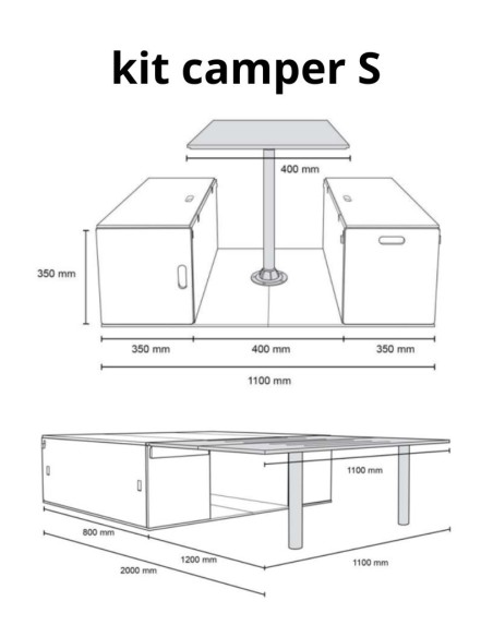 KIT MODULAR KMCAMPER (VARIAS MEDIDAS)
