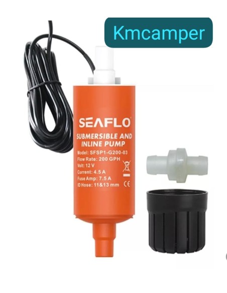 BOMBA SEAFLO SUMERGIBLE O EN LINEA 12,5L / 12V