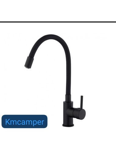 GRIFO FLEXIBLE MEZCLADOR  NEGRO