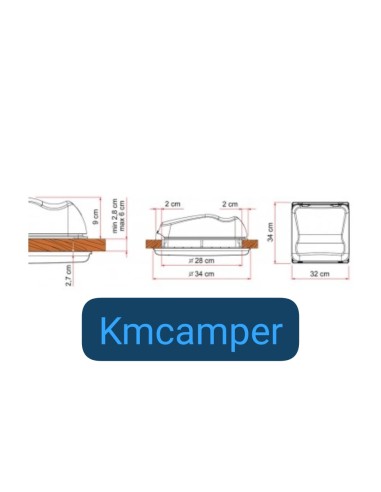 CLARABOYA FIAMMA VENT 28F (VENTILADOR...