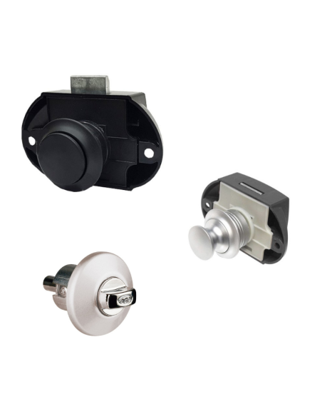 Cierre para puertas con pulsador (Disponible en varios colores)