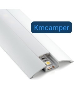 PERFIL ALUMINIO PLANO 1M LEDS