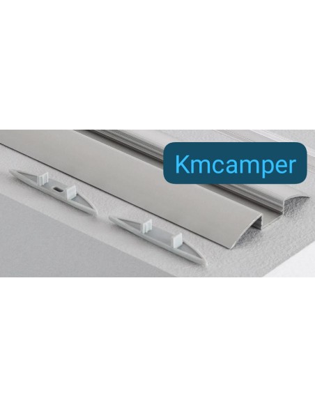 PERFIL ALUMINIO PLANO 1M LEDS