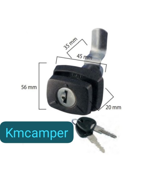 CERRADURA FAP RECTANGULAR (BLANCA O NEGRA)