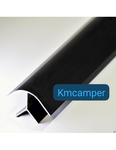 PERFIL ALUMINIO 2M LACADO EN NEGRO...