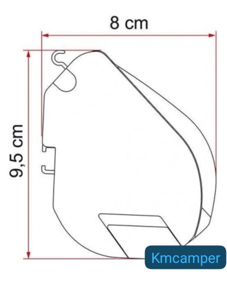 TOLDO FIAMMA F35 PRO TOLDO MANUAL (VARIAS MEDIDAS Y COLOR A ESCOGER)