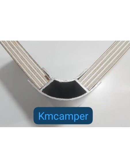 PERFIL ALUMINIO CURVA 2,2M