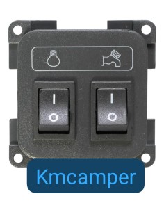 INTERRUPTOR LUZ Y AGUA (ANTRACITA)