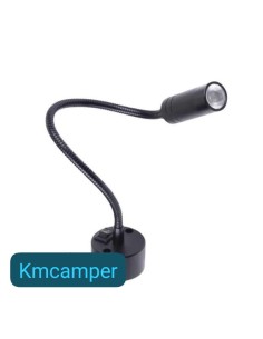 FOCO DE LECTURA 2W ACABADO NEGRO