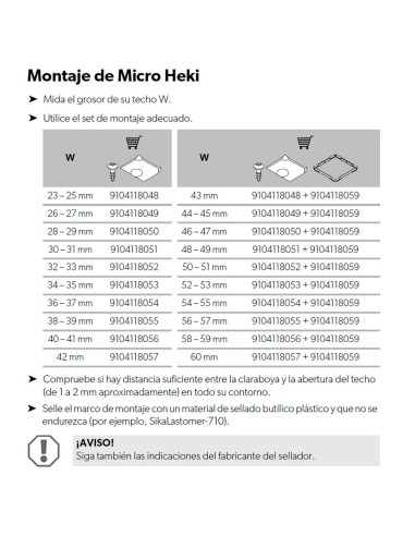 CLARABOYA MICRO HEKI 28X28 (VARIAS...